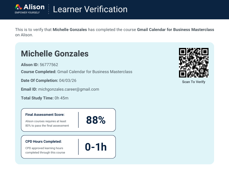 Gmail Calendar Masterclass