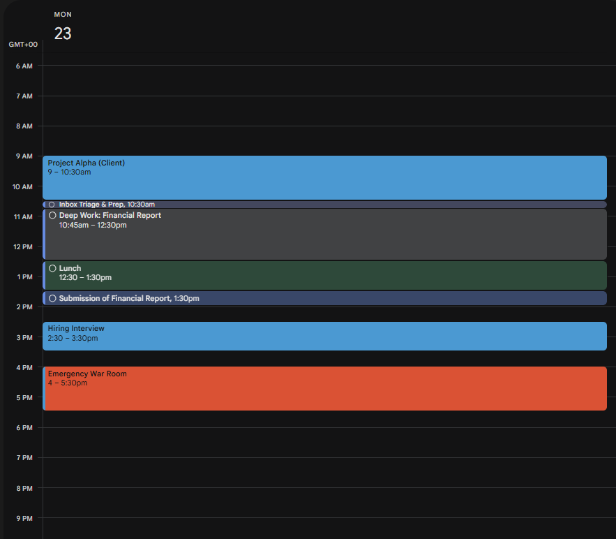 Strategic Calendar Management